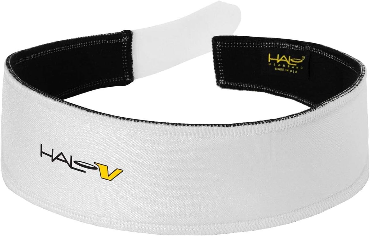 Halo Headband Halo V - Sweatband with Velcro Brand Adjustable Fastener