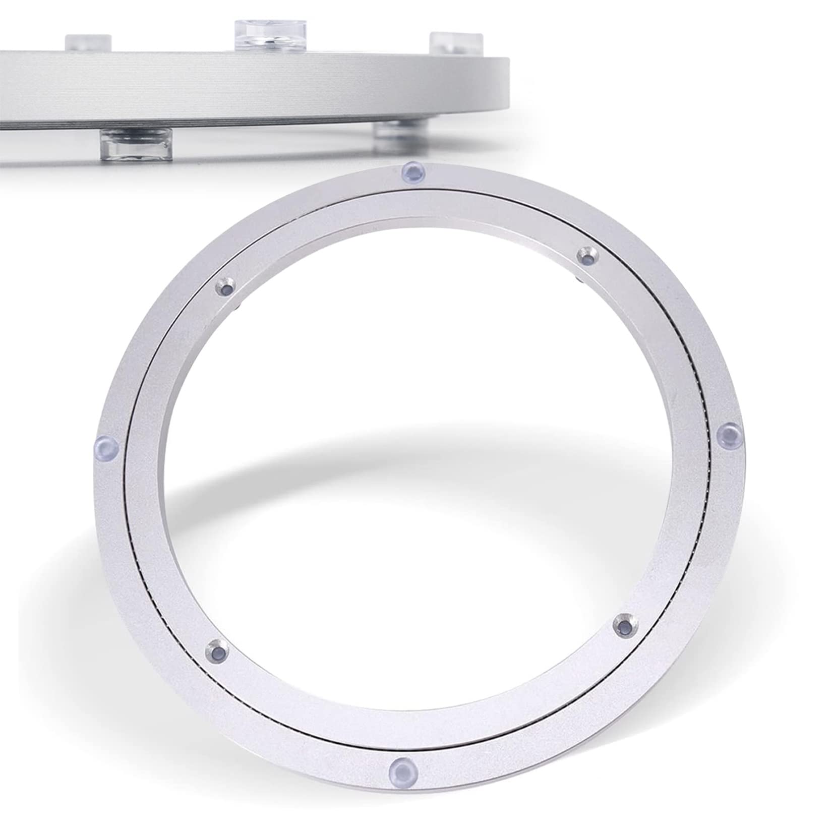 IkErna Lazy Susan Ball Bearing, Beaturntable, 360 Degree Rotating Base for Round Table, for Glass Granite or Wood Table/350 Mm