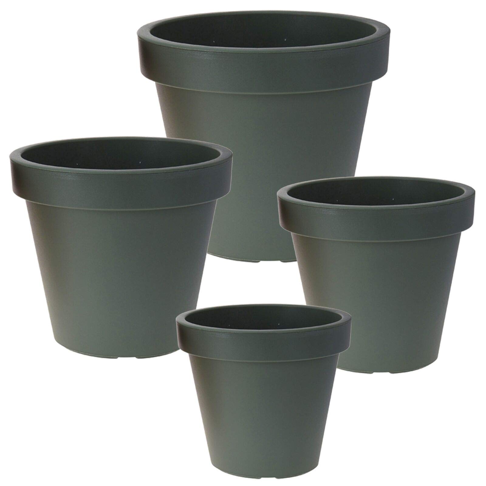 Vaso Tondo In Plastica PPL Colore Bianco Diametro 50 Cm Altezza 35 Cm 40 8 Litri 85868776