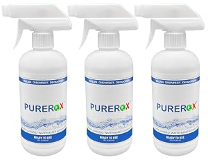 disinfectant 16oz 3pk Eliminate 99 9999 bacteria viruses norovirus and bloodborne pathogens and fungi Hypochlorous No Rinse Suitable