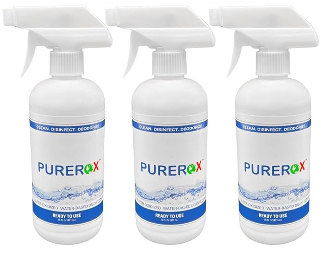 disinfectant 16oz 3pk Eliminate 99 9999 bacteria viruses norovirus and bloodborne pathogens and fungi Hypochlorous No Rinse Suitable