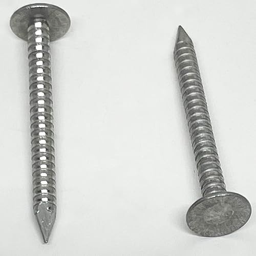 Miniatura 5 de Clavo de vástago de anillo de 1.75 pulgadas  Clavos de revestimiento para techos  Revestimiento de vinilo y aluminio y clavo de facacia  Clavo de