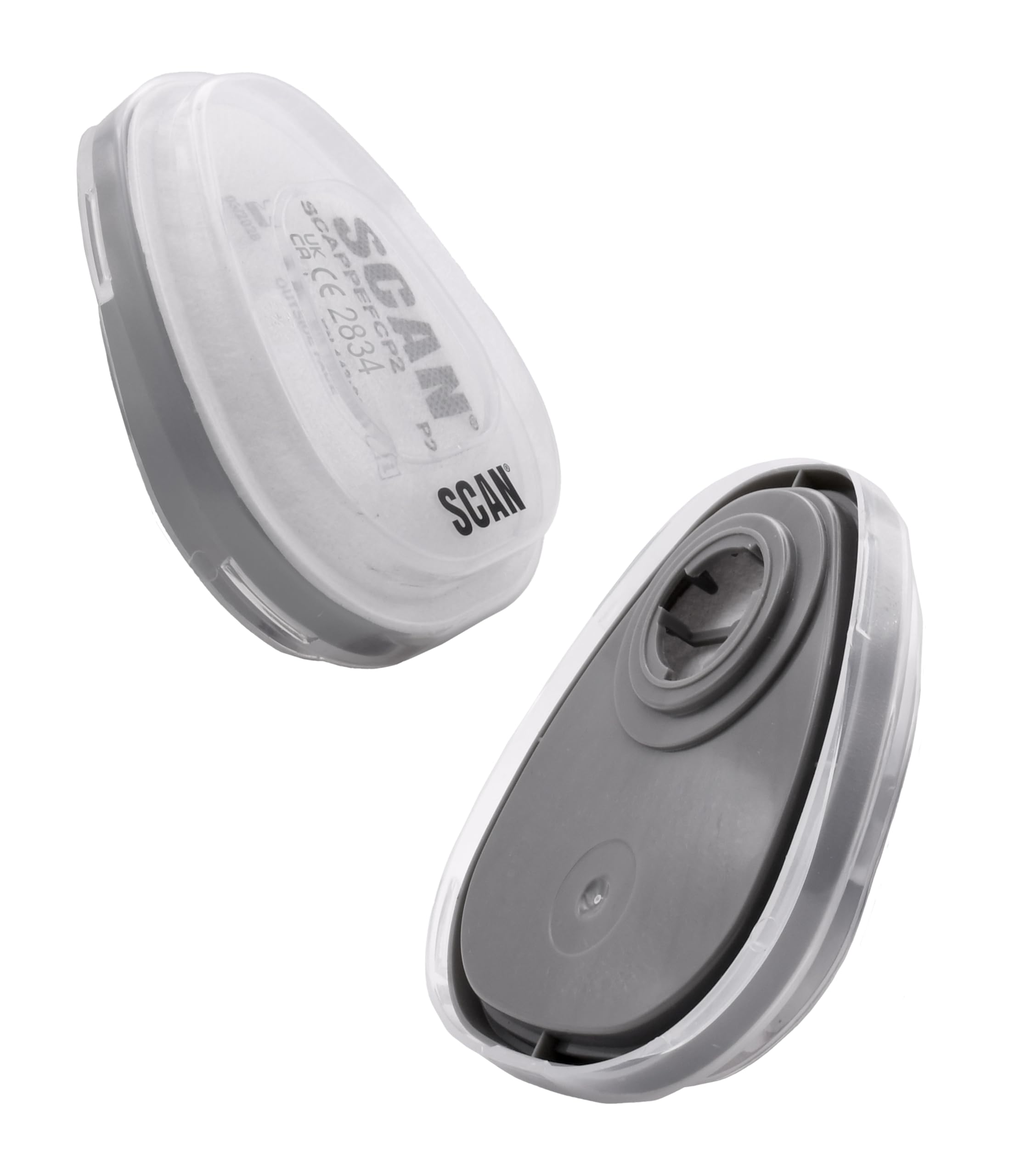 Scan N7501+Pp7501+Cjz7501 Twin Half Mask P2 Particle Filter Cartridge (Pack Of 2)