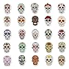 Skull Stickers for Laptop (50 PCS),Gift for Children Teens Adults Girl Boys,Waterproof Sugar Skull Stickers for Water Bottle,Gothic Mexican Day of Dead Vinyl Decal for Journal,Dairy,Scrapbook #2