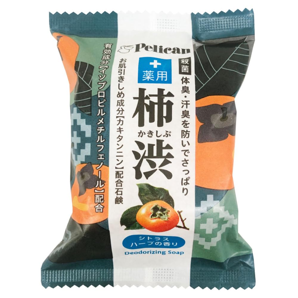 Amazon | ペリカン石鹸 ペリカンファミリー石鹸薬用柿渋 80g | Pelican