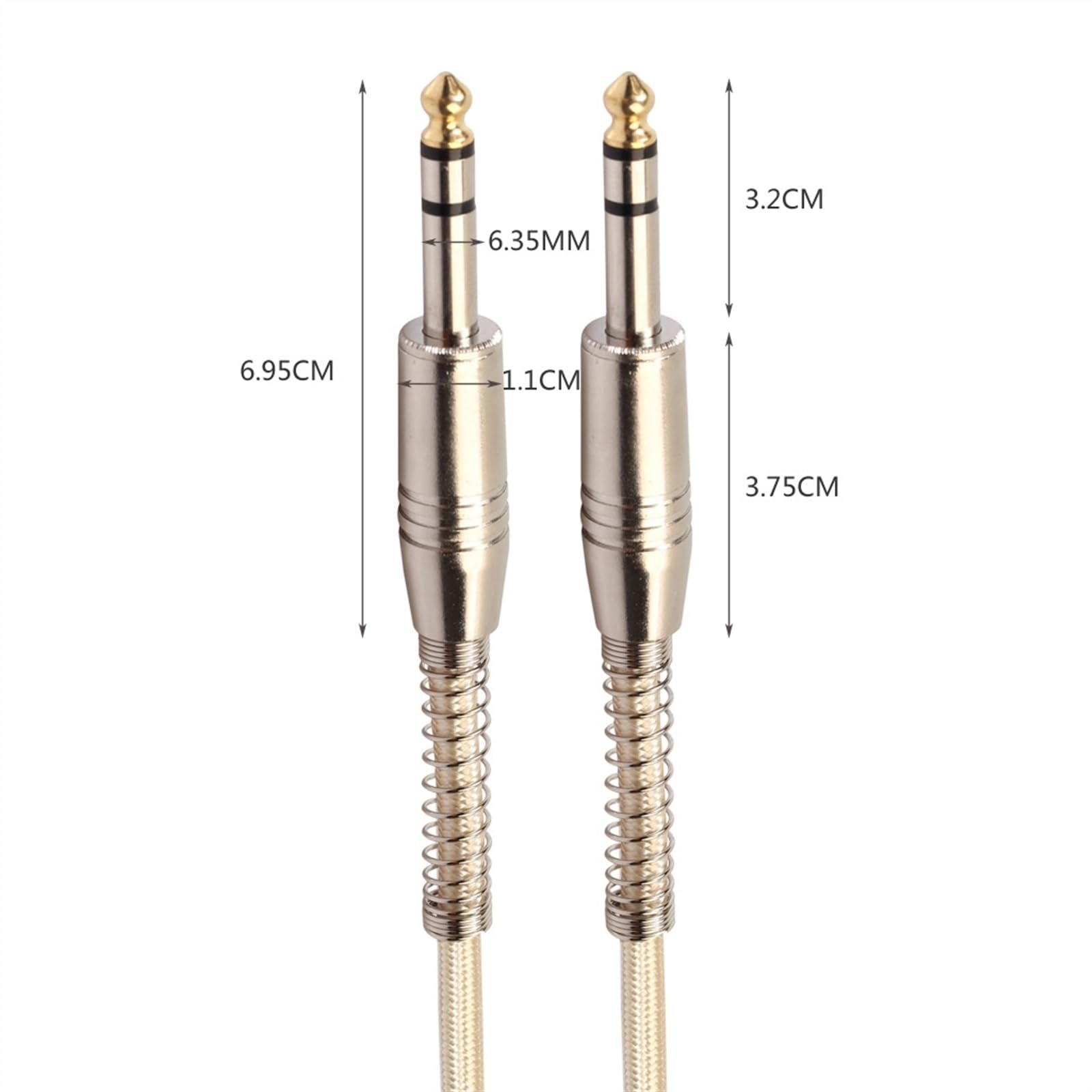 6,35 Męski Do Męskiego Stereofoniczny Kabel Do Gitary Elektrycznej Do Wzmacniacza Gitary Elektrycznej(20 meters)