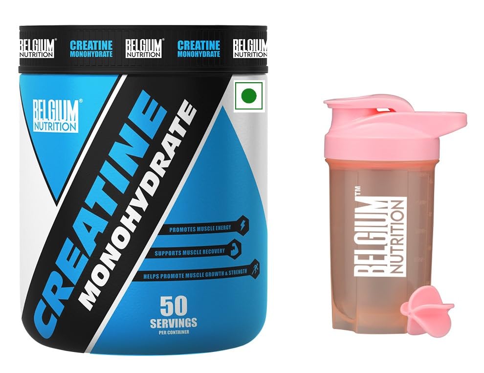 Belgium Nutrition Creatine Monohydrate, Strength, Reduce Fatigue, 100% Pure Creatine, Lean Muscle Building, Supports Muscle Growth, Athletic Performance, Recovery [50 Servings, Orange] Free Gym Shaker Bottle-picture-11