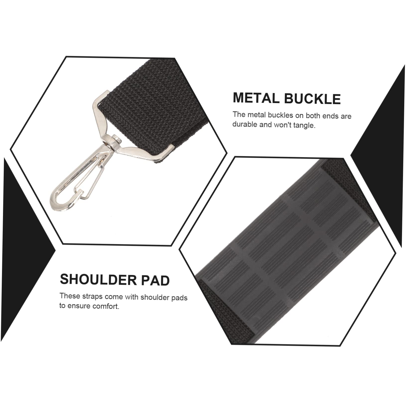 BESTonZON Cinghia Regolabile per Custodia Violino 2 Pezzi Imbottitura in Canvas e Metallo, Facile da Trasportare e Pulire per Performance All'aperto