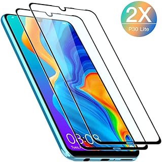 Flysee Protector de Pantalla para Huawei P30 Lite, [2-Unidades] Cristal Templado Huawei P30 Lite [Alta Definicion, Sin Burbujas, 9H Dureza, Anti-Ara?azos] Vidrio Templado Huawei P30 Lite