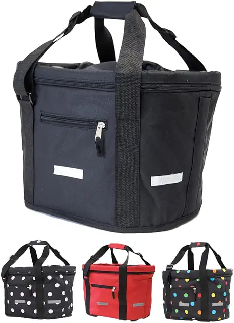 BÜCHEL Foldable Front Bicycle Basket | Quick-Attach Fiets Mand