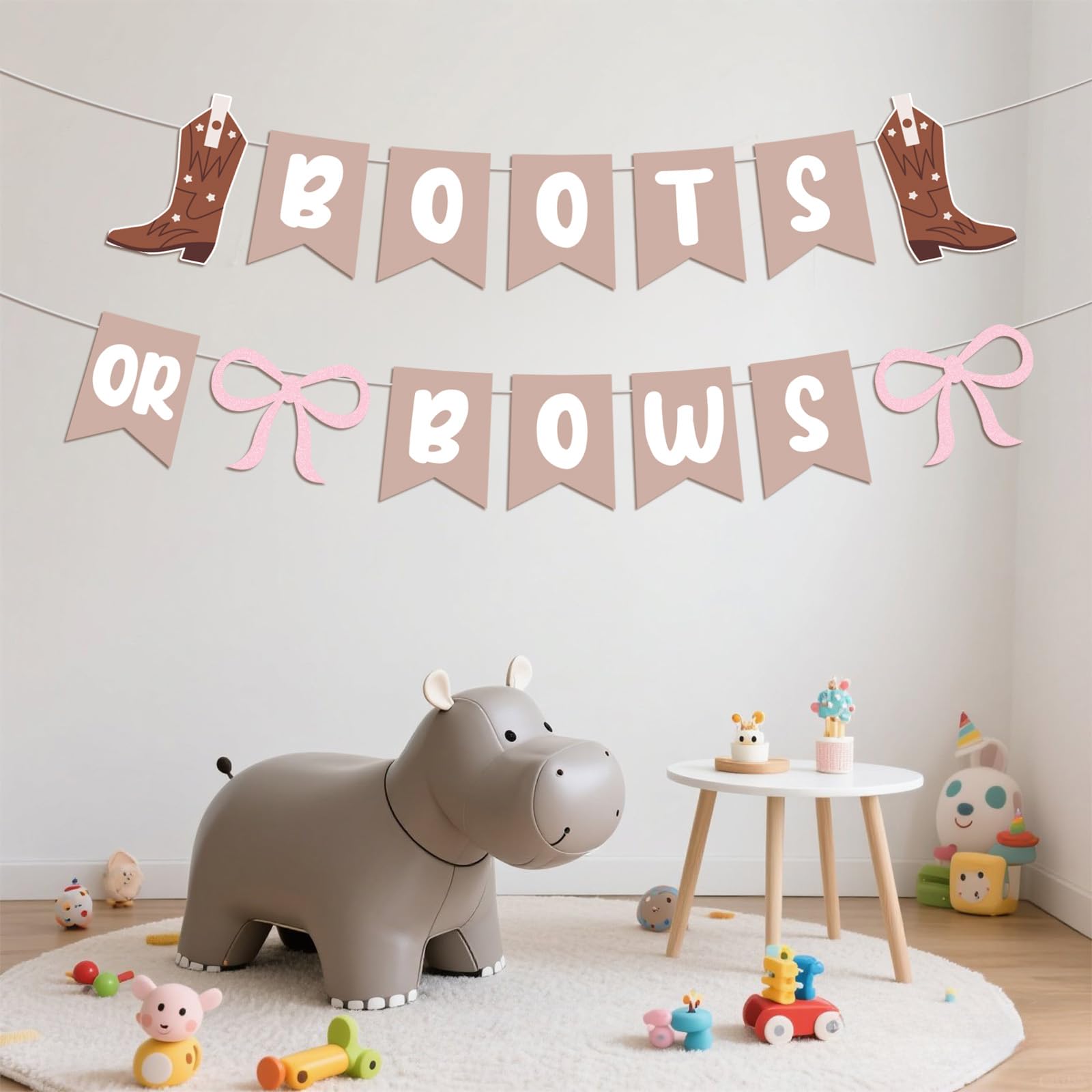 Boot or Bows Gender Reveal Banner - Image 3