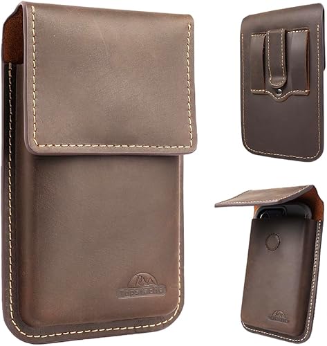 Topstache Funda de cuero para teléfono con clip para cinturón, funda universal para teléfono celular para iPhone 1413 Pro, S23, S22, Note 10, funda disponible en Yaxa Colombia