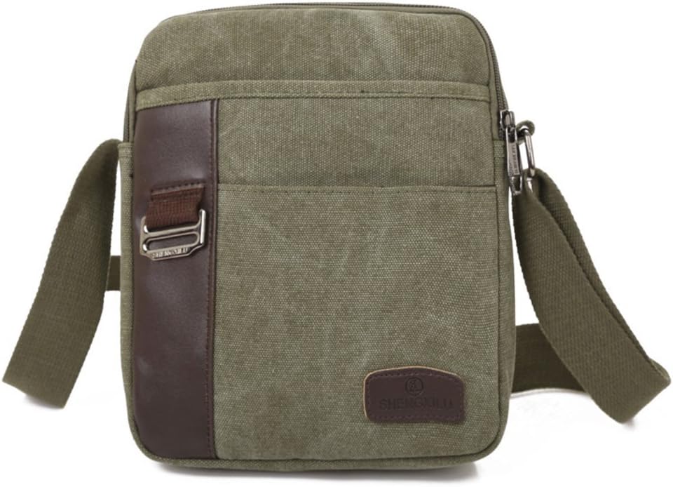 Korean fashion casual canvas bag/Men's shoulder bag/Diagonal package/Sports & Leisure Bags-D