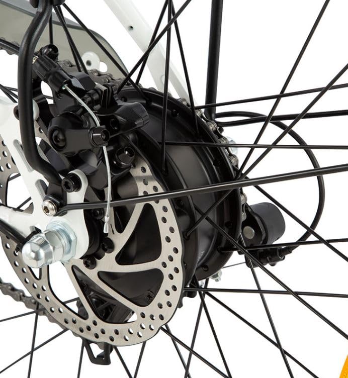 Generico ESTOCK1 Vélo électrique hybride C6 avec panier avant, 250 W, 36 V