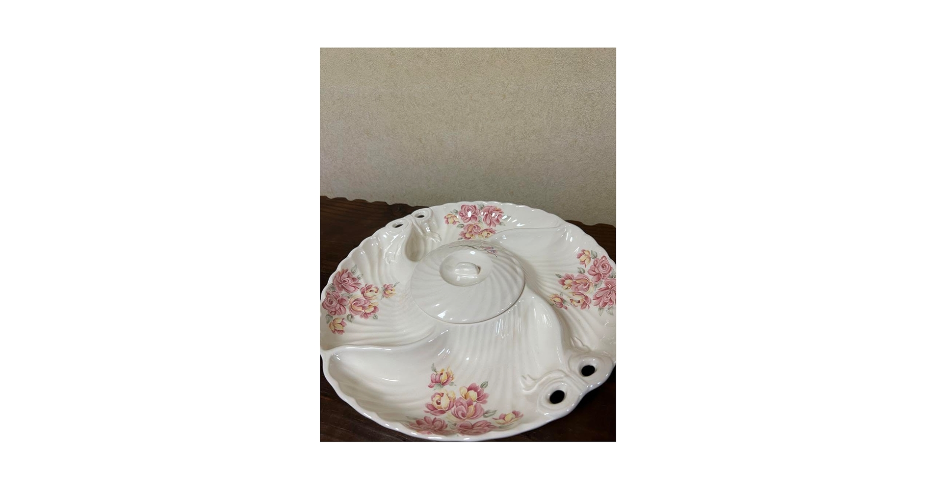 Amazon.co.jp: 昭和レトロ オードブル皿 HANAGEN JAPAN 食器 花
