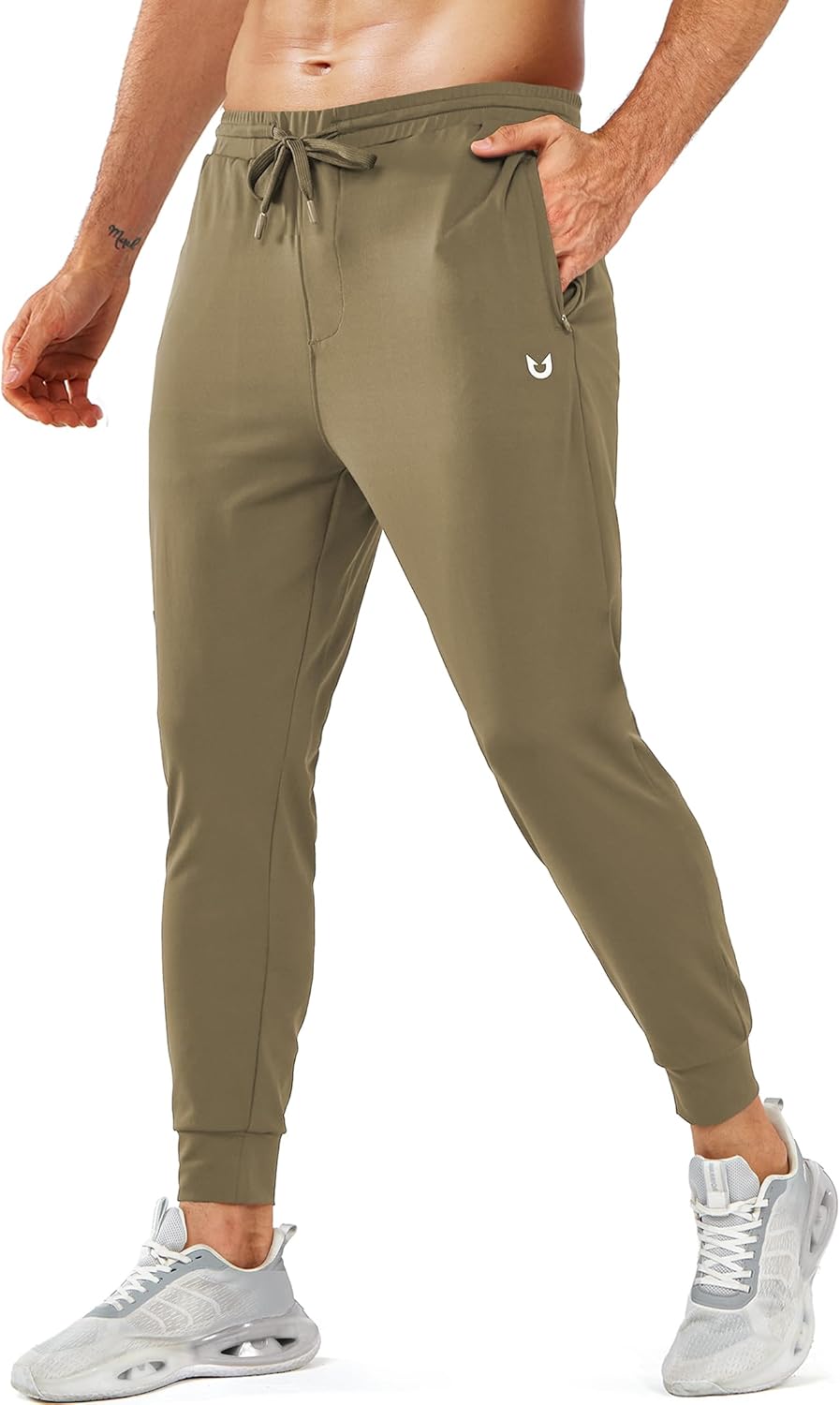 NORTHYARD Men's Joggers Pants with Zipper Pockets Lightweight Sweatpants Athletic Running Workout Track Pants for Men