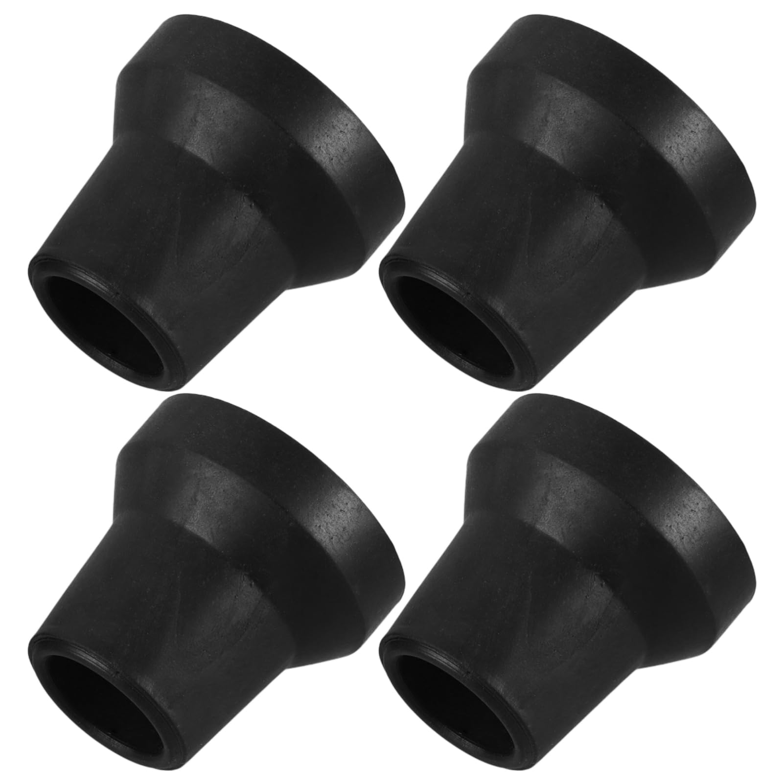 Healeved 4 Pack Elderly Crutch Tips Rubber Walking Stick Tips for Quad Cane Folding Chair Parts Replacement Cane Ends