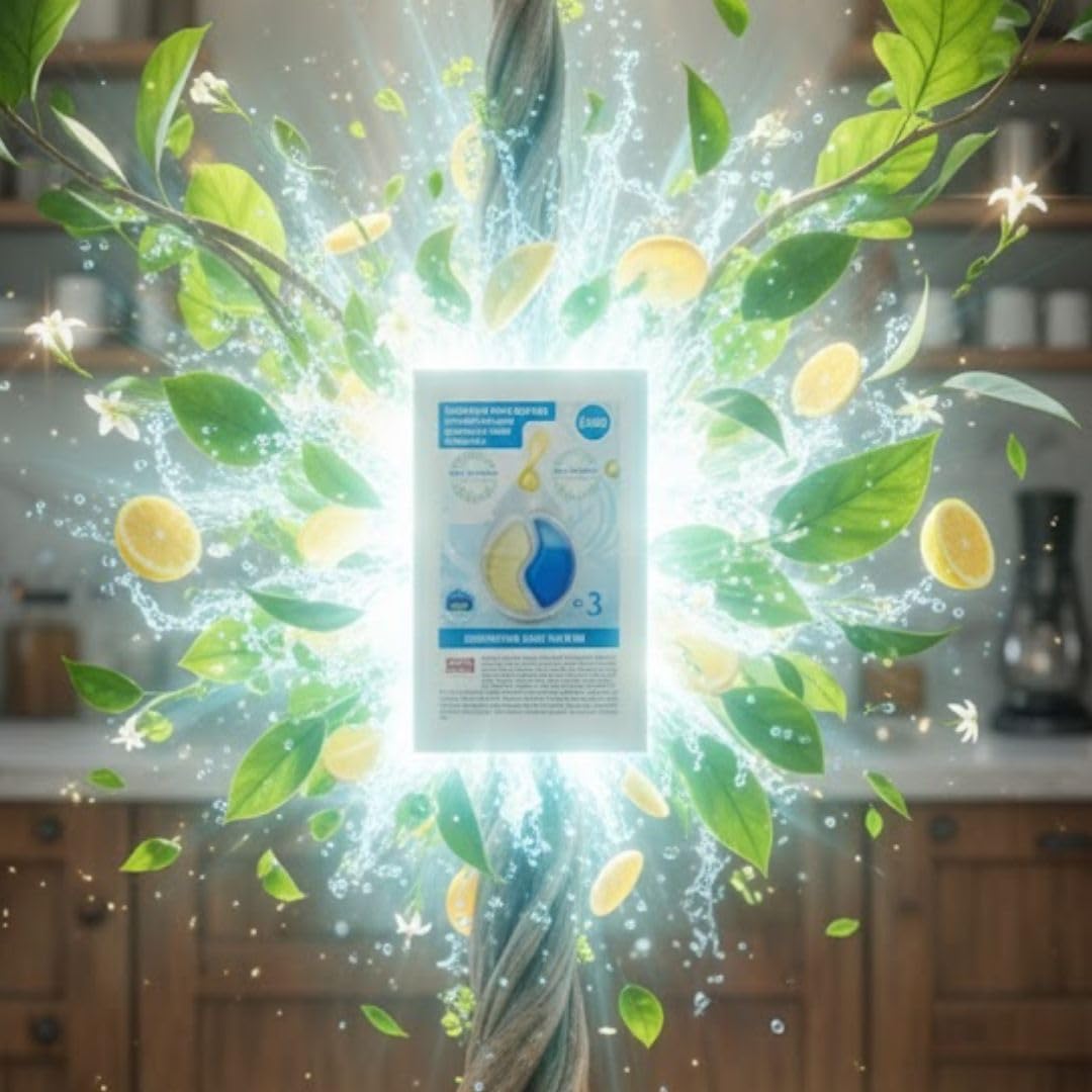 Dezodorant do zmywarek 2 w 1 | Środek do usuwania zapachów i neutralizator zapachów | Świeży zapach, nie pozostawia zapachu na naczyniach | nie pozostawia zapachu na naczyniach | nie pozostawia