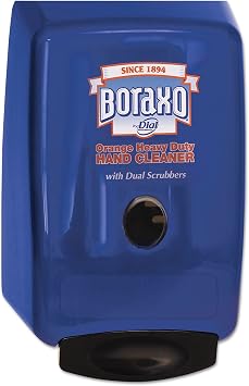 Boraxo 10989CT 2L Dispenser for Heavy Duty Hand Cleaner Blue 10.49"x4.98"x6.75" 4/Carton