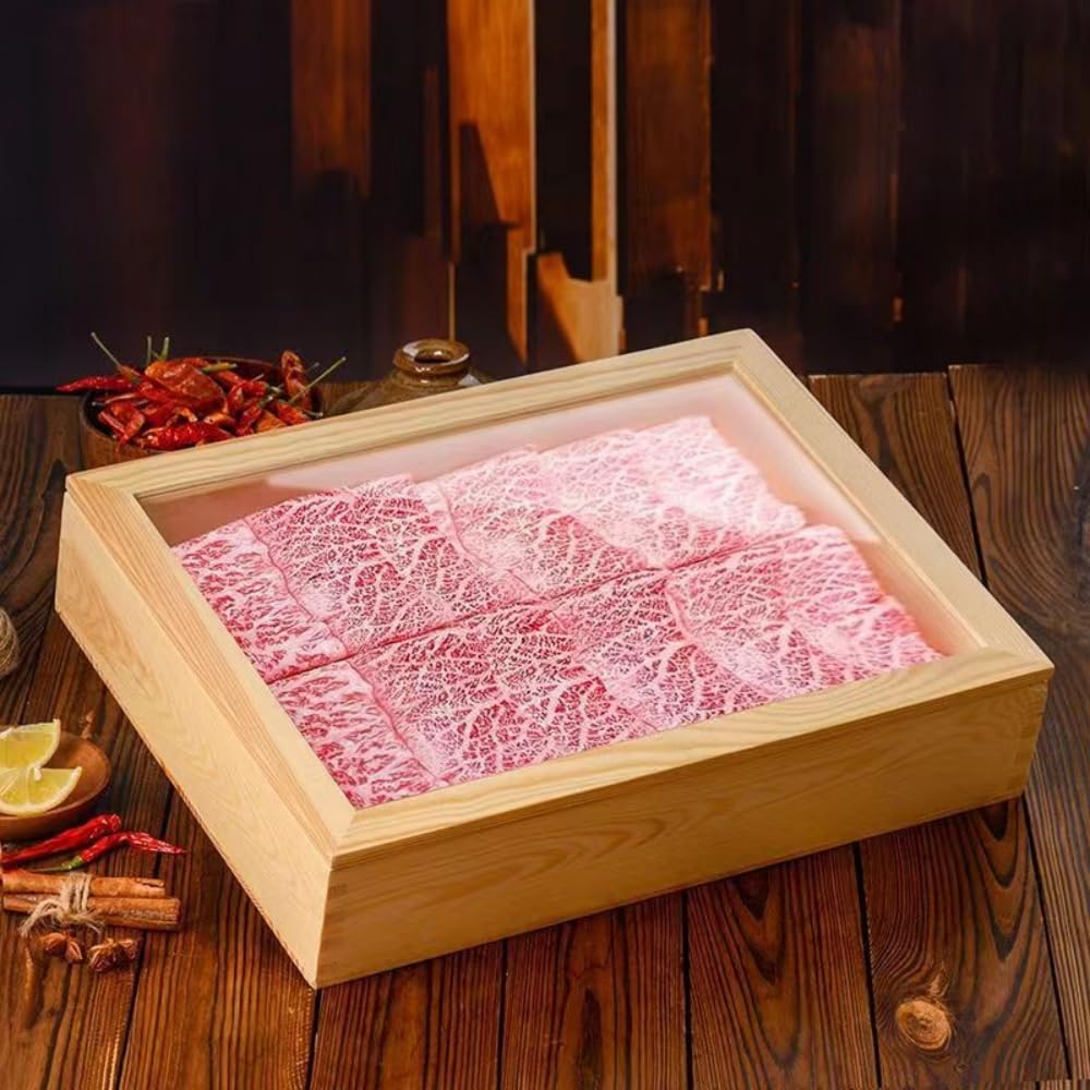 Amazon.co.jp: TAKEY大 ネタ箱 目皿 アクリル製 フタ付飲食店 寿司屋