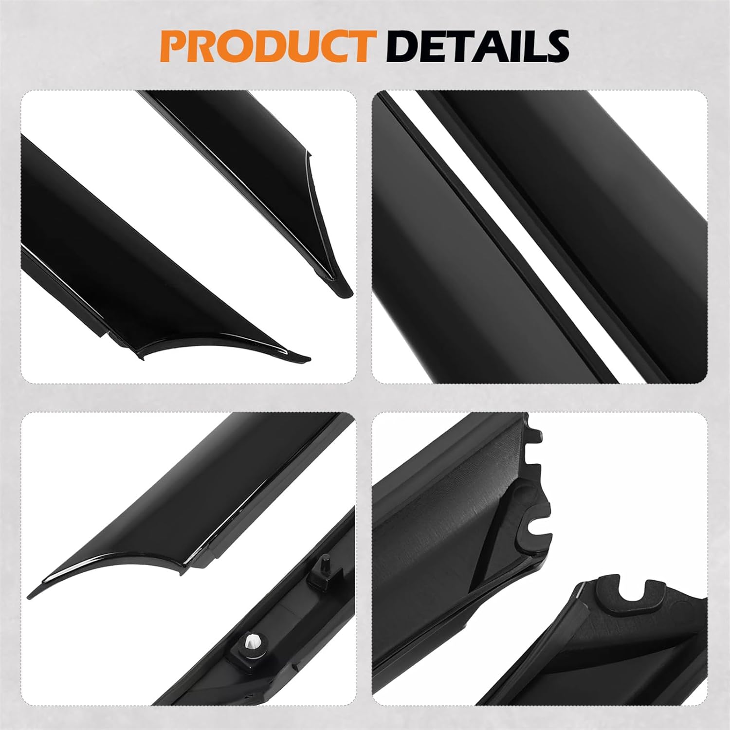 Windshield A-Pillar Trim Compatible with Nissan Maxima 2016-2020, Driver & Passenger Side, Replace#OE 76837-9DD0A, 76836-9DD0A