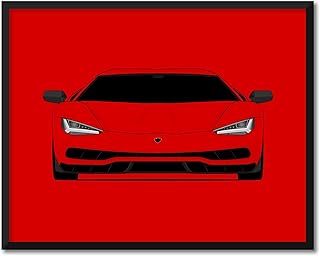 CUSTOMIZABLE COLOR: Lamborghini Centenario (2016-2017) Inspired Poster Print Wall Art Decor Handmade (Unframed)