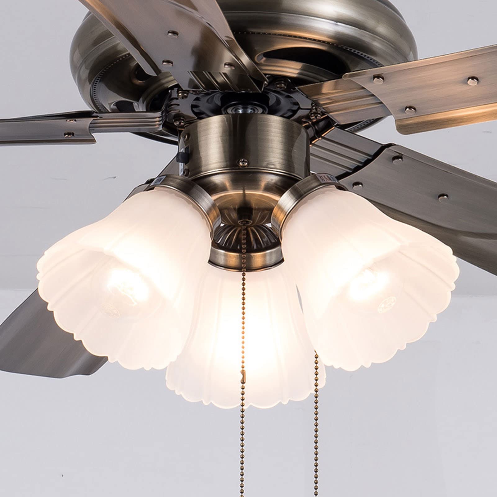 Fanbulous - Confezione da 2 ventilatori da soffitto con luci per casa