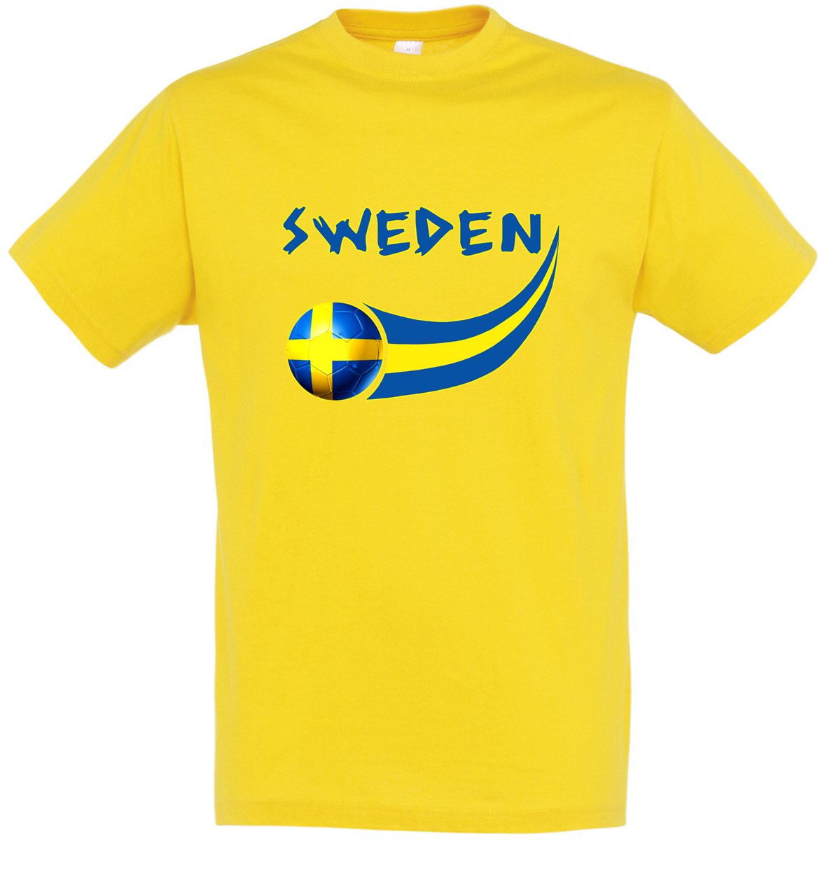 Supportershop Men Sweden T-shirt - yellow Large