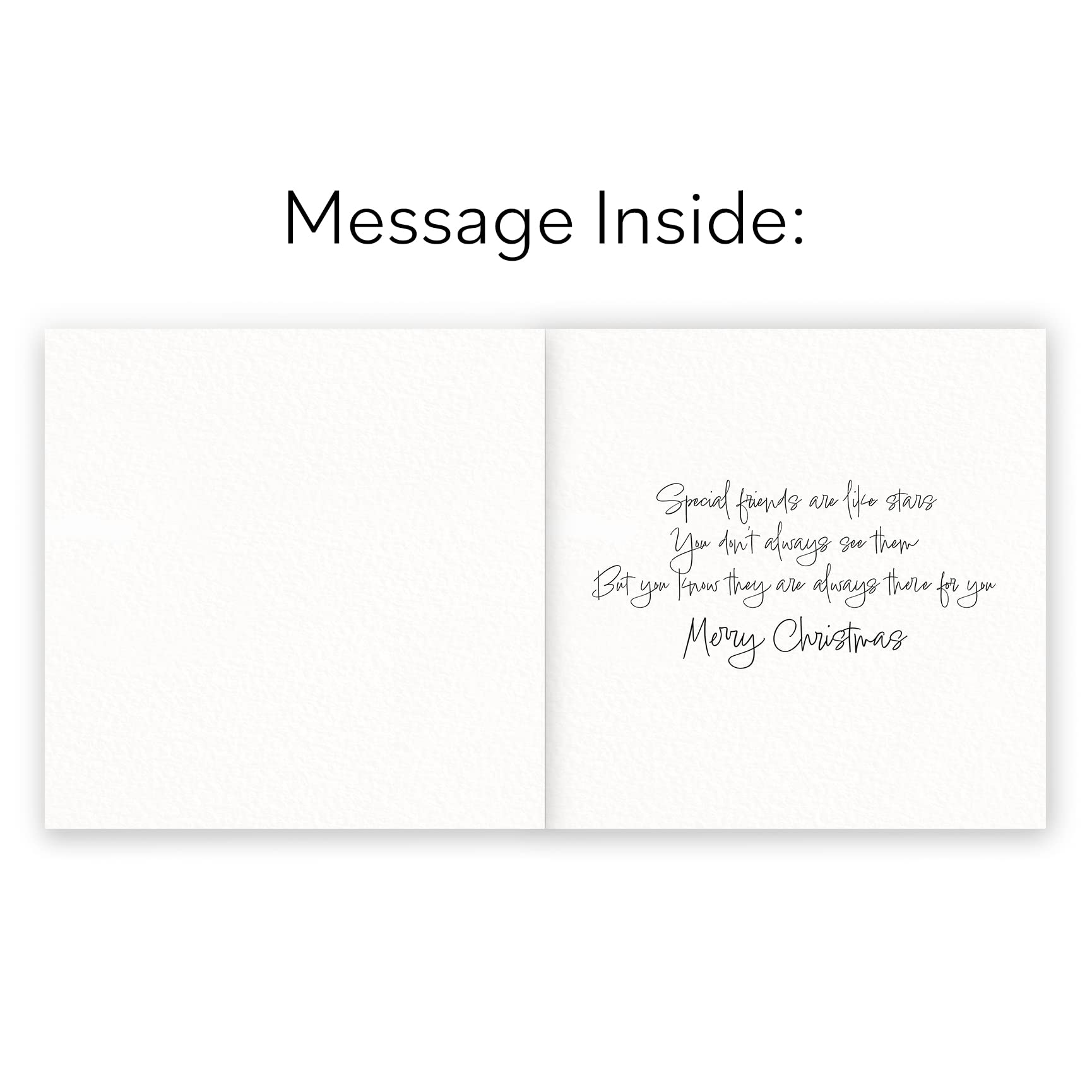 Hunts England Special Friends Luxury Christmas Card For Them, To Special Friends At Christmas - Image 2
