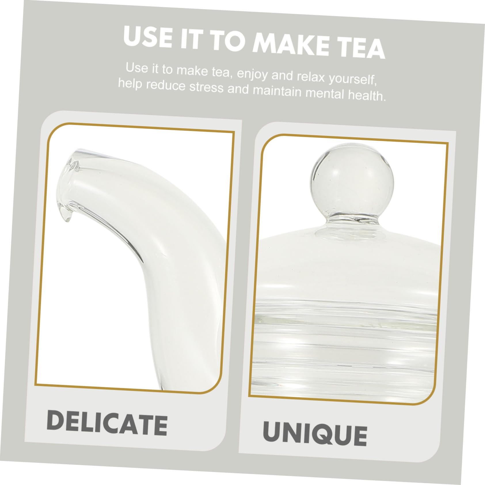 SOLUSTRE Hitzebeständiges Glas Teekannen Satz mit Teesieb und Kerzenhalter Elegantes Kung Fu Teeservice für Haushalt für Gemütlichen Nachmittagstee