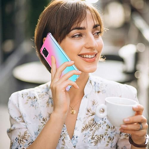 Miniatura 6 de Funda para Galaxy Note 10 Lite, funda transparente con bonito degradado para Galaxy A81, delgada y flexible, funda protectora de TPU a prueba de