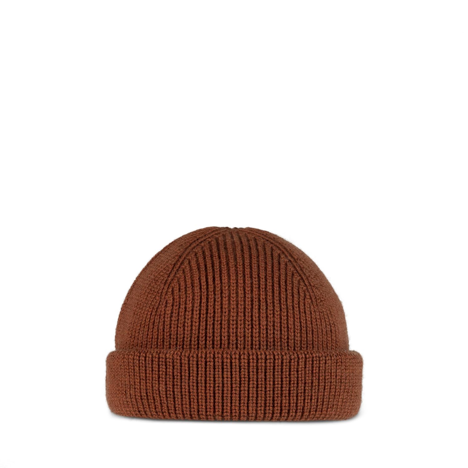 Buff Knitted Beanies Brown Adult Unisex One Size