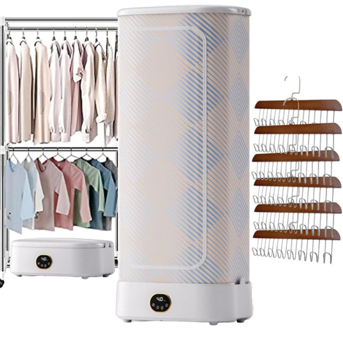Amazon.com: Electric Heated Clothes Dryer 1000W Portable Steam