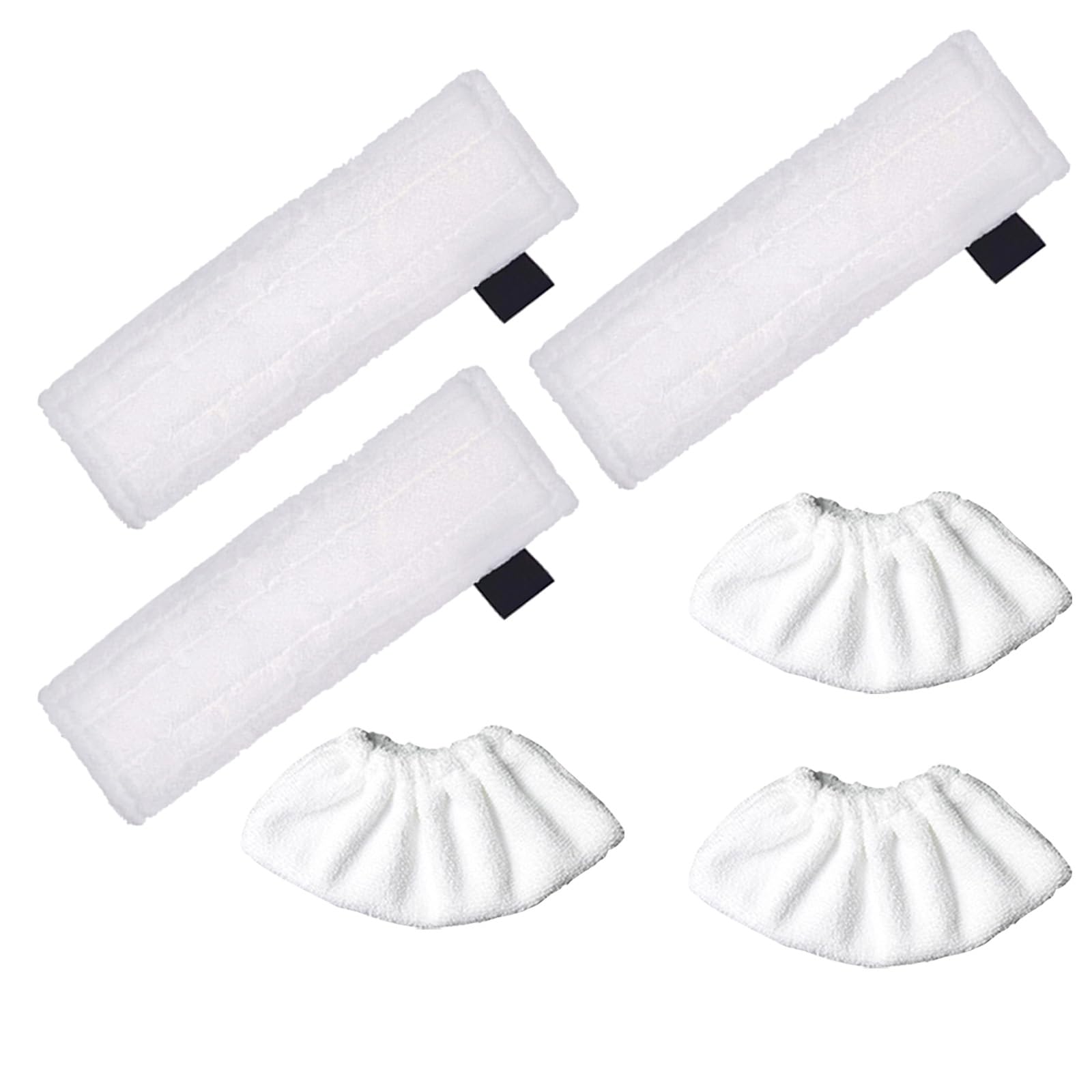 SaferCCTV 6PCS Accessories Microfibre Cloth Set Compatible with Karcher SC1 SC2 SC3 SC4 SC5 Steam Cleaner Floor Nozzle Wipes Covers Replacement Parts