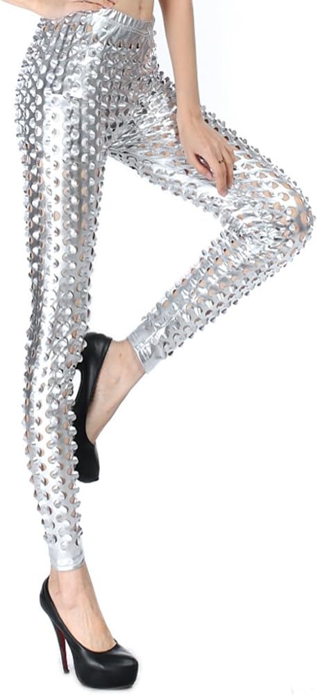 Grazing® Women's High Waist Stretch Mermaid Scales Digital Printing Full Length Leggings