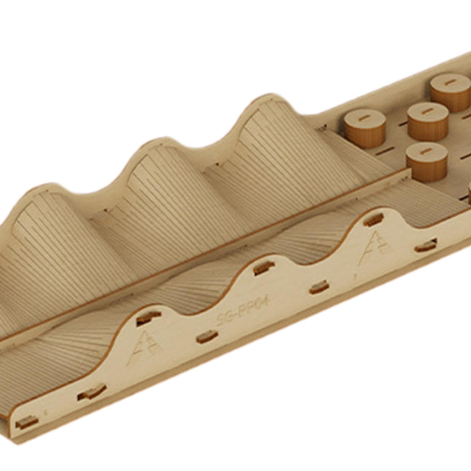 Mini Puente de Madera con Diseño de Desafío para Vehículos de Control, B