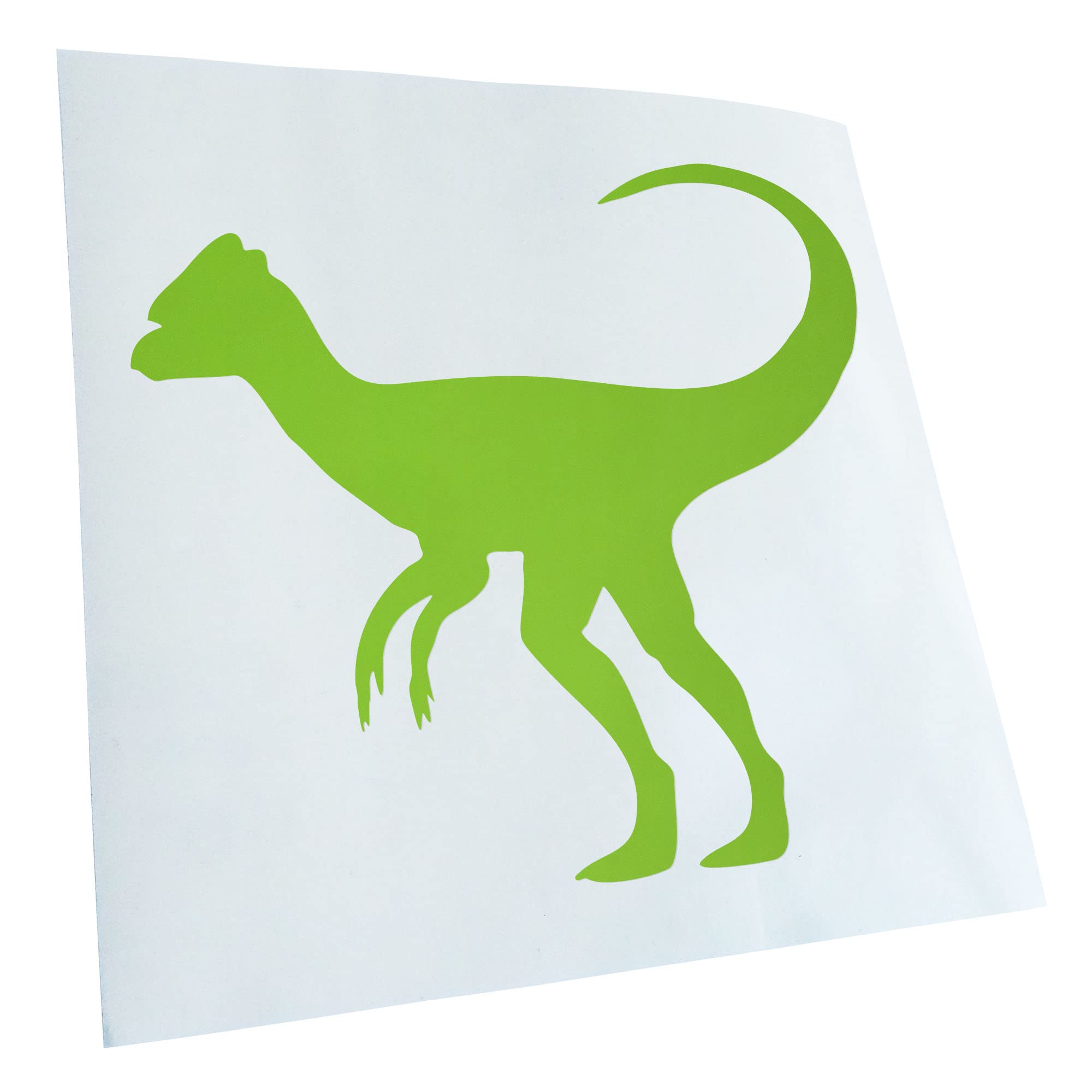 Kiwistar - Car Sticker - Green - 50 x 45 cm Dinosaur Herbivore Sticker for Car, Laptop, Bicycle, Truck, Motorcycle Multicoloured JDM Decal Racing