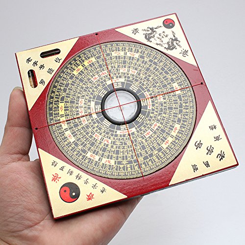 Fengshuige Chinese Feng Shui Luo Pan Tool Ancient Compass Good Luck 7.3" #TOP1