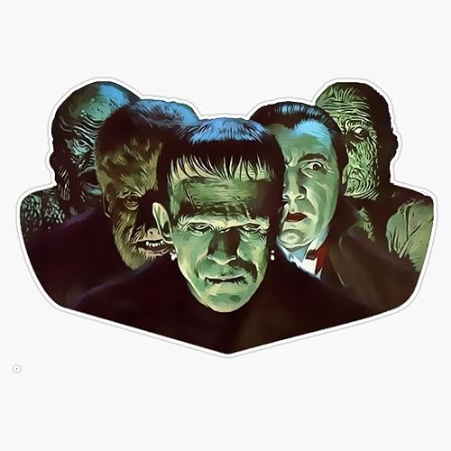 Gang of Monsters - Calcomanía de vinilo impermeable para coche, laptop, pared, ventana, 5 pulgadas