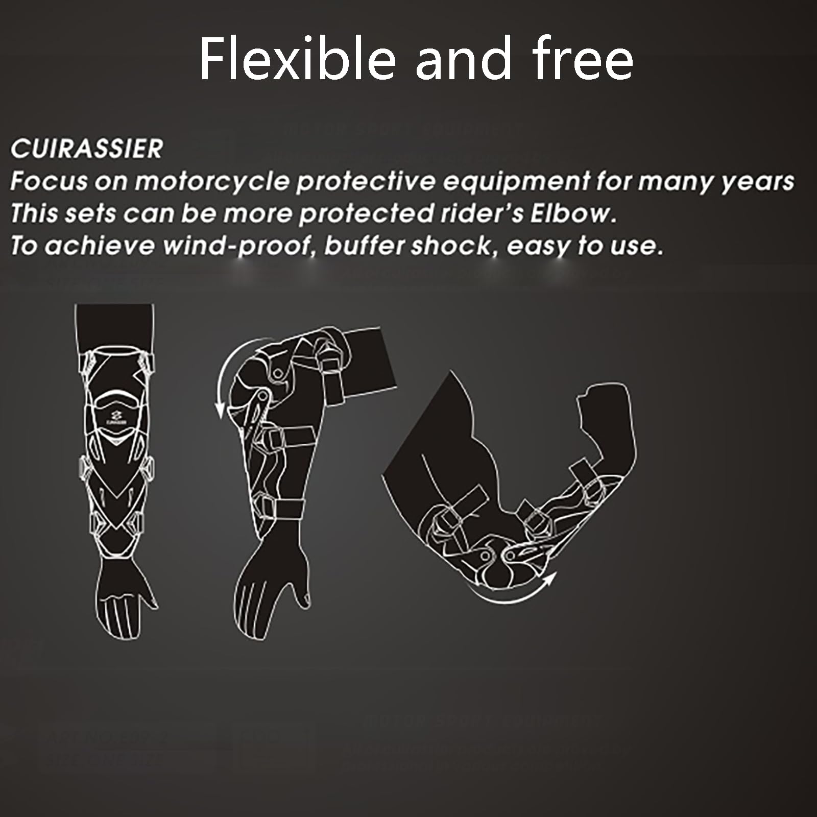 Coudières De Protection CE pour Adultes, Résistantes Aux Chocs Et Réglables, Confortables Et Adaptées À La Moto, Au VTT, Au Quad Et Au Cyclisme Tout-Terrain avec Gants