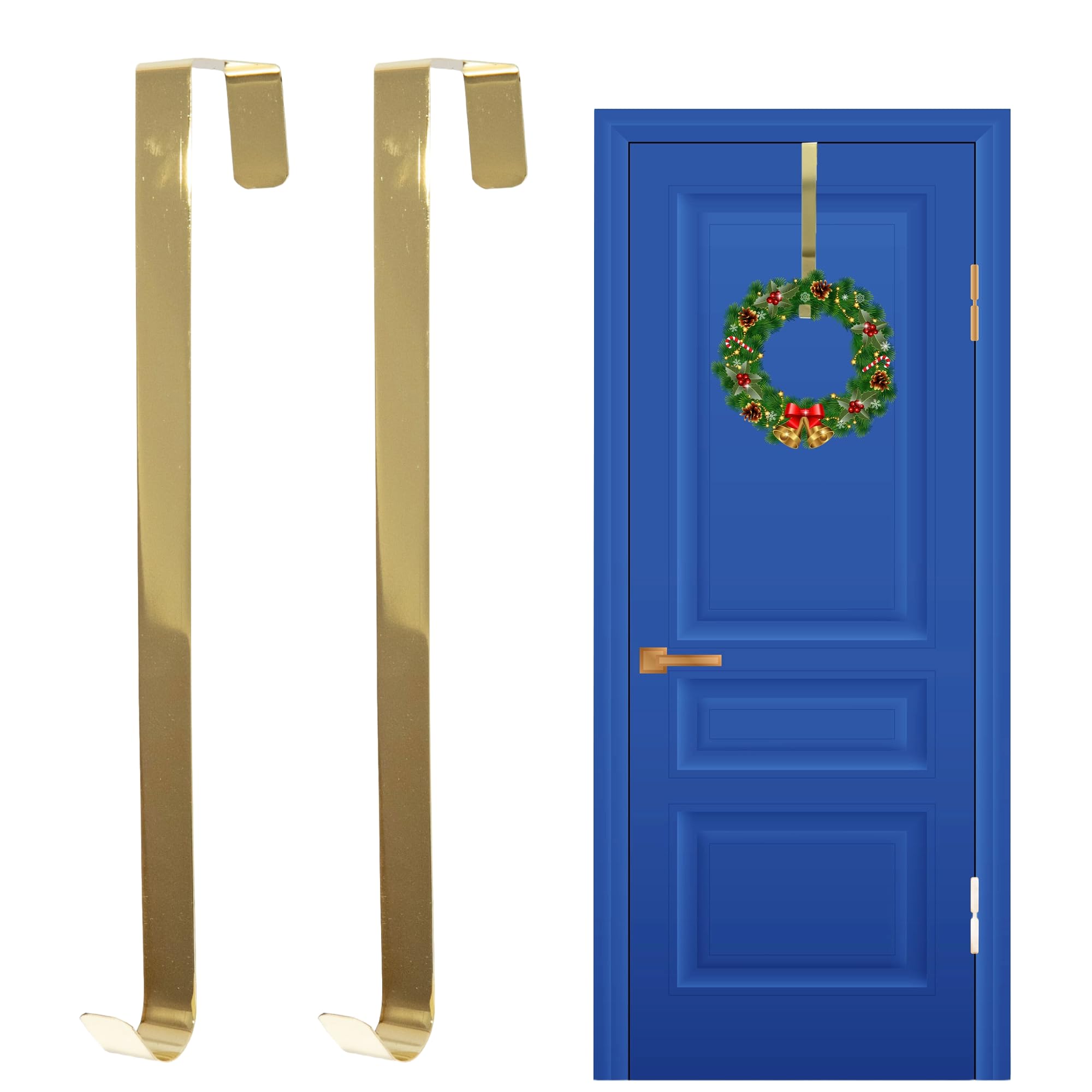 SHATCHI 2Pcs Christmas Wreath Door Hanger