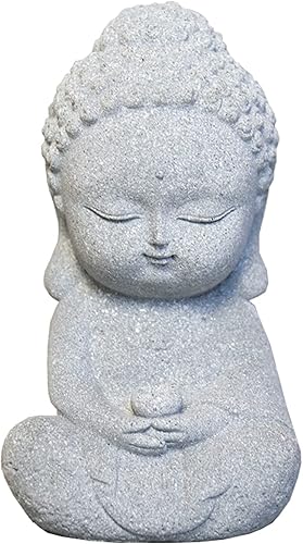 Estatua de Buda de meditación, mini estatuas de decoración de Buda de piedra arenisca zen sentada para el hogar, escritorio, colección de decoración