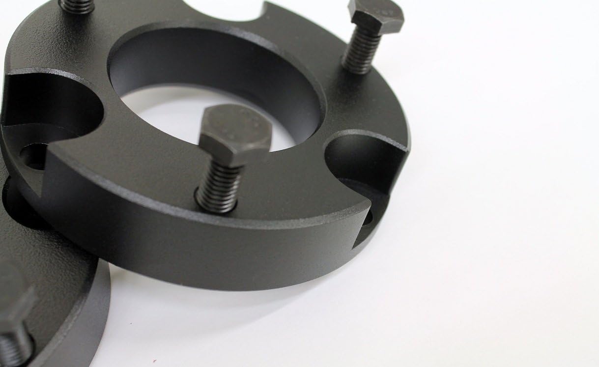 MotoFab Lifts 2″ Front Leveling Kit—Compatable with Tacoma 2005–2023 (6-lug), 4Runner 2003–2024, FJ Cruiser 2007–2015—CNC Billet 6061-T6, Powder-Coated—Made in USA.