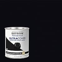 Vista 161 de Rust-Oleum Painter's Touch 1979502 - Pintura de látex, color negro brillante, 1 cuarto de galón