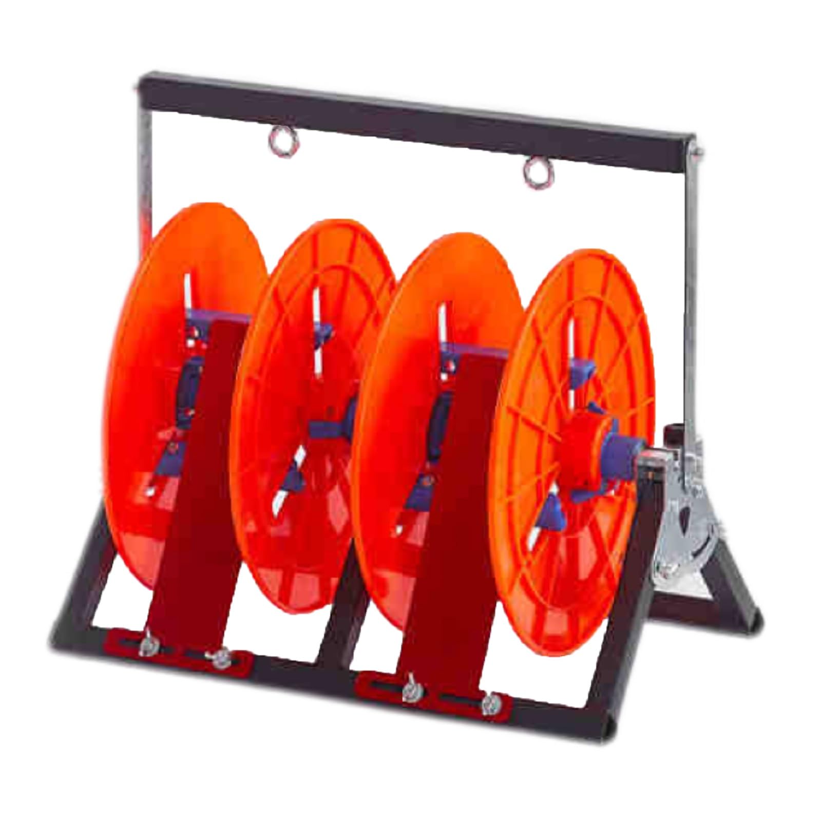 WDSOPK Foldable Wire Spool Rack - Space-Saving Cable Holder for Ropes, Cord, and Paracord Organization (One Color 2 reel)