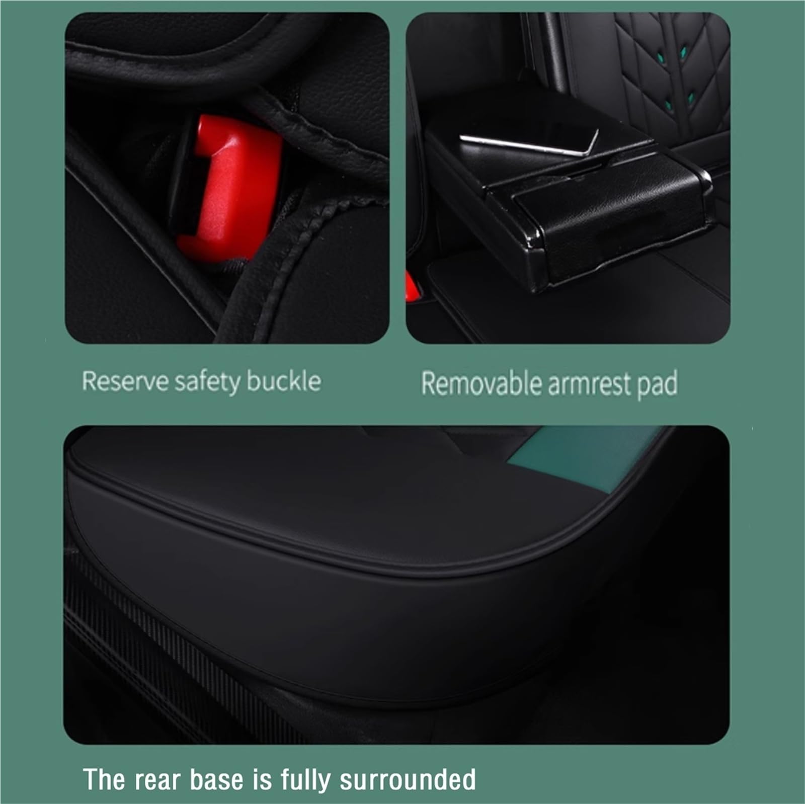 Full Set Auto Sitzbezüge für Cupra Terramar 1.5 TSI 2024 2025, Wasserdichter Leder-Autositzbezug, Seasons Protectors VerschleißFest, 5-Sitzer Autositzbezug Universal(A)
