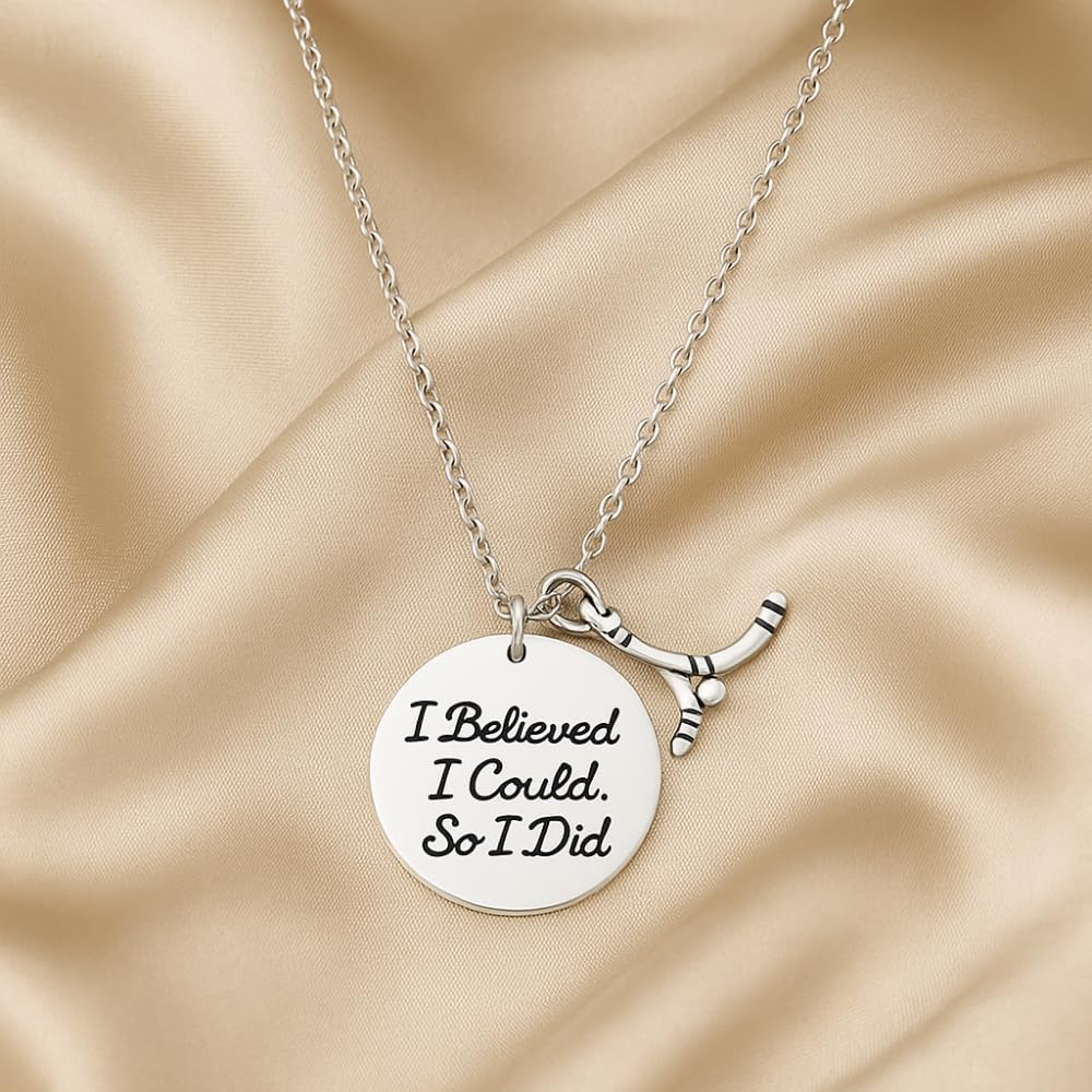 Infinity Collection - Hockey Charm Necklace, Ice Hockey Jewelry, for Hockey Players, Hockey Moms & Fans