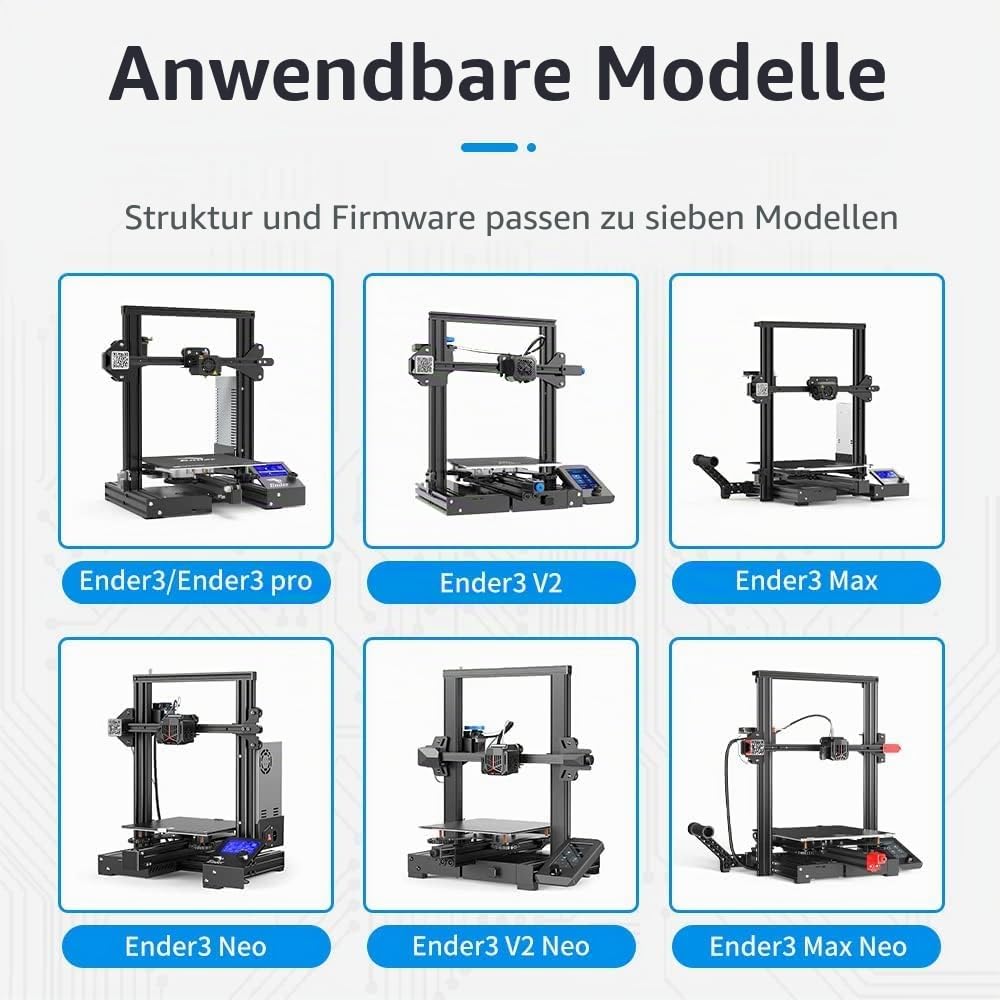 Creality Offizielles Ender 3 Silent Motherboard Upgrade V4.2.7 Mainboard Control Board mit TMC2225 Treiber 3D Drucker Zubehör Controller Teile Funktioniert mit Ender-3 / Pro/Max / 3 V2 / 3 V2 Neo