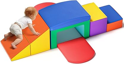 Foam Building Blocks, Large Building Blocks for Babies and Toddlers, with Slide, Arches in Various Sizes, for Kids to Climb (Color-6)