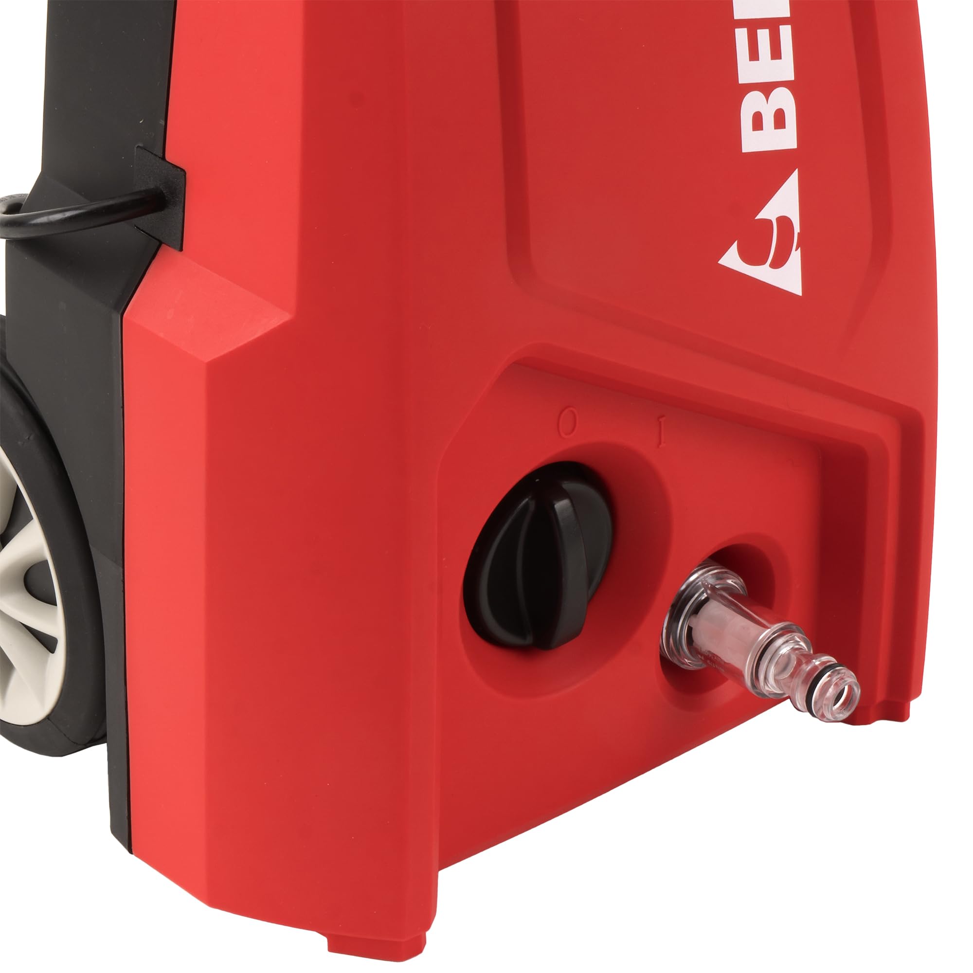 Bellota HL1400E- Hidrolimpiadora, Potencia: 1,4 kW, Presión Máx: 120 bar, Caudal: 330 l/h, Manguera 3 m (PVC), Peso: 5 kg, Pistola No Force, Ruedas, Succión agua, Filtro de agua extraible, 2 boquillas